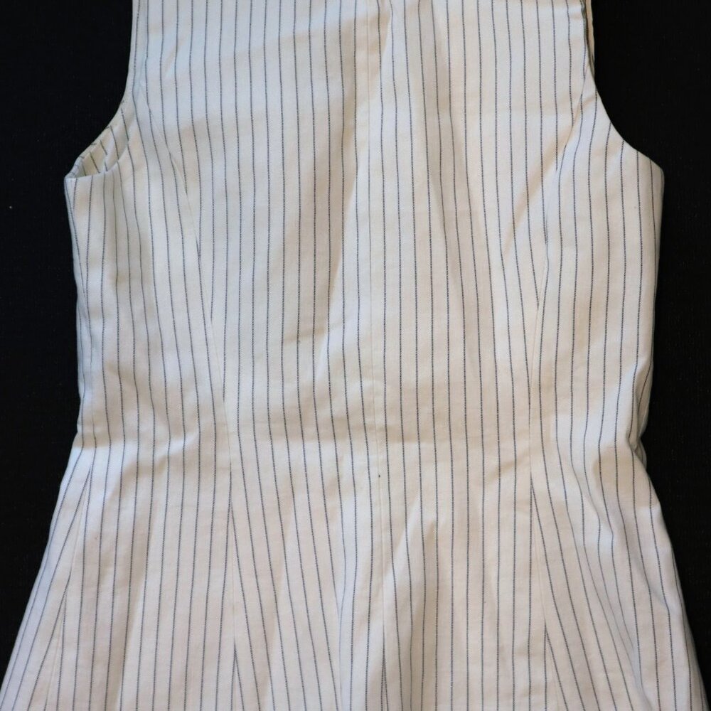 Madewell Italian Fabric Pinstripe Button-Front Vest | Size 0 | NWT - Picture 5 of 8